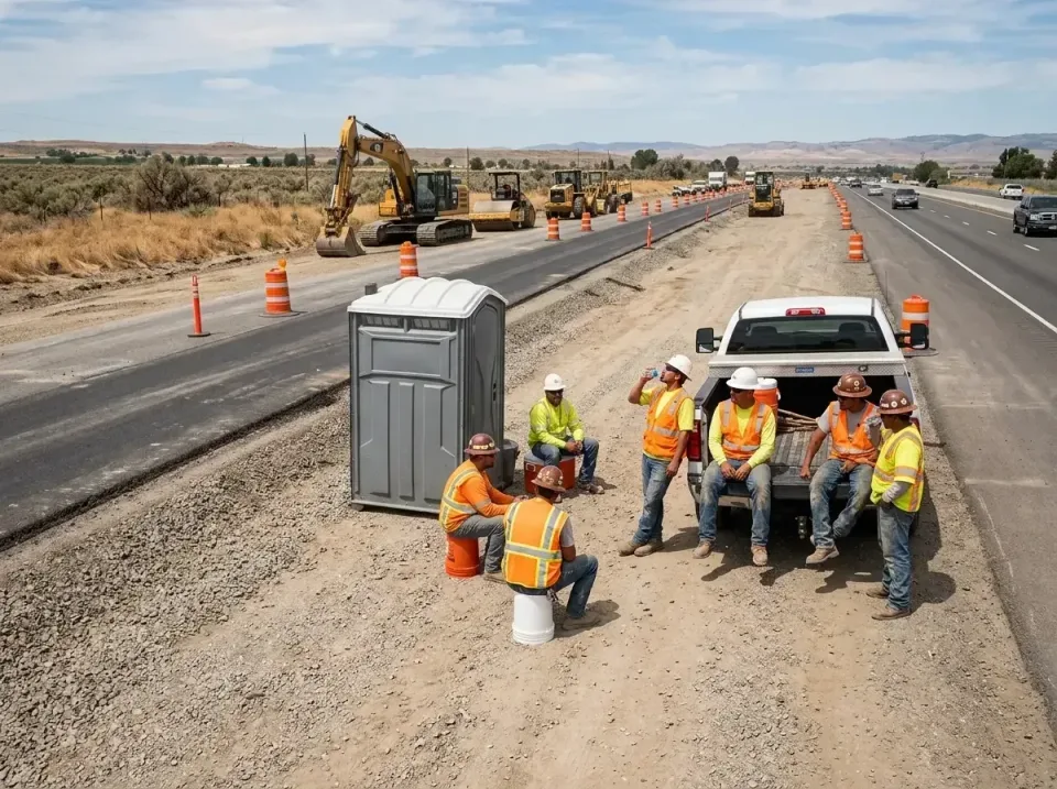 highway-road-construction-crew-007 — frequently asked questions, Porta Potty and Restroom Rentals in Rexland Acres, CA